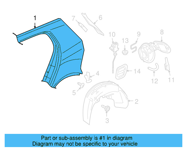Quarter Panel 5K4-809-843 - View 6