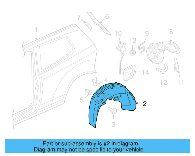 Wheelhouse Liner 5K0-810-972-D - View 10