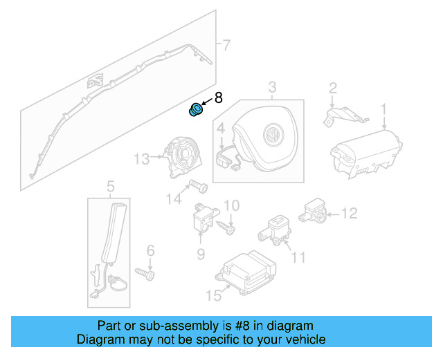 Head Air Bag Nut WHT-000-868 - View 31