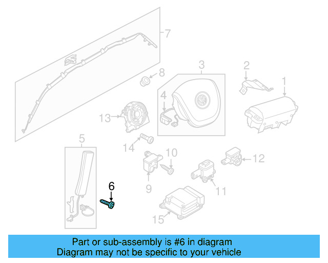 Clock Spring Screw N-911-427-01 - View 7