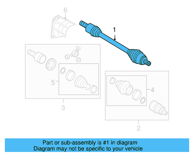 Axle Assembly 5Q0-407-272-DQ - View 6
