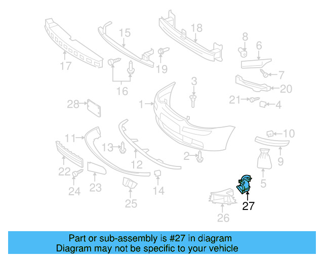 Rear Duct 1K0-825-323 - View 4