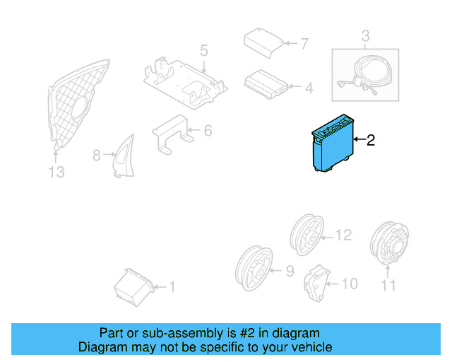 CD Changer 1K0-057-110-A - View 8