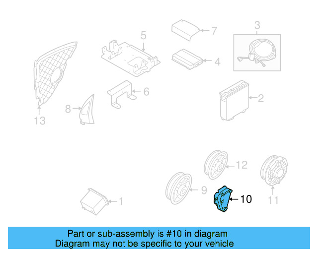 Rear Dr Speaker 5K0-035-453 - View 19