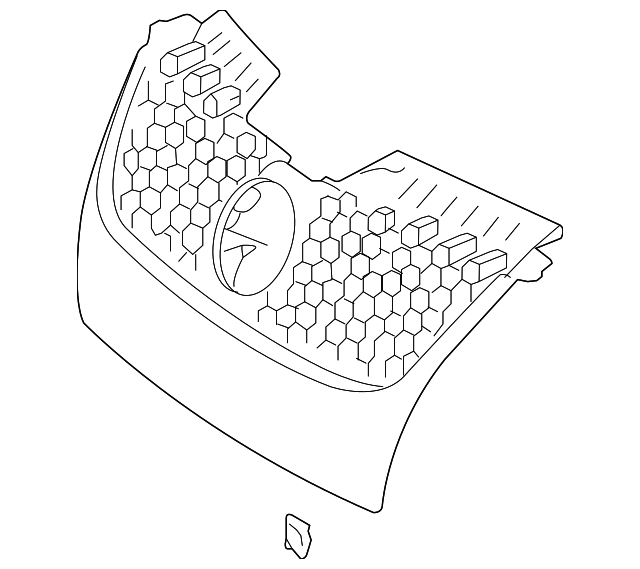 Grille 1K0-853-651-H-VW8 - View 2