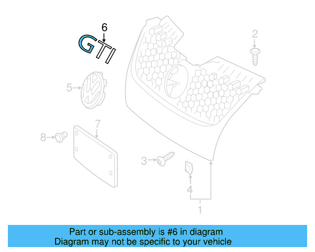 Emblem 1T0-853-601-A-FDY - View 9