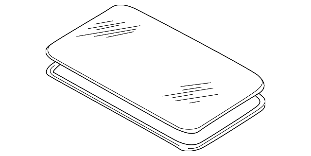 Sunroof Glass 3B0-877-071 - View 4