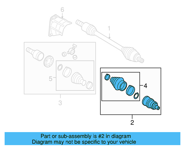 Outer Joint Assembly 5N0-498-099-DX