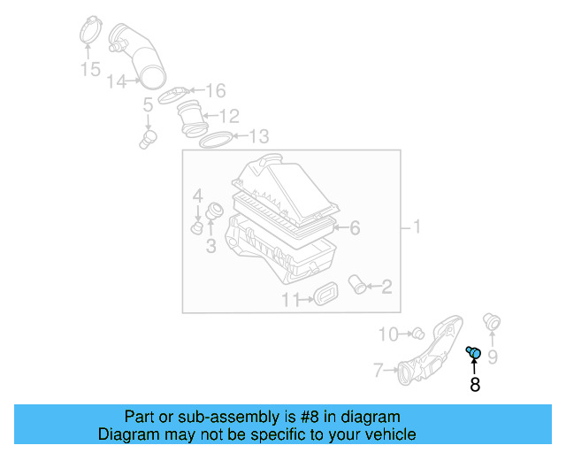 Intake Pipe Buffer 059-129-689 - View 23