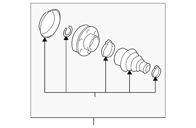 Inner Joint Assembly 1K0-498-103-AX - View 5