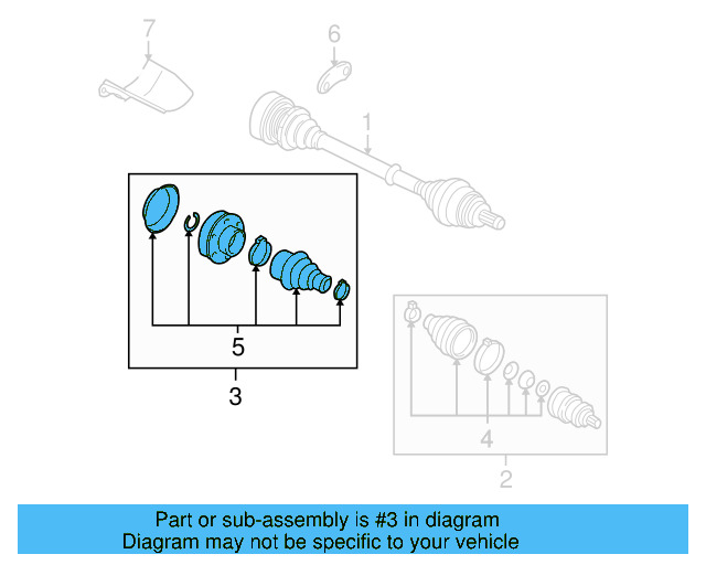 Inner Joint Assembly 1K0-498-103-AX - View 21