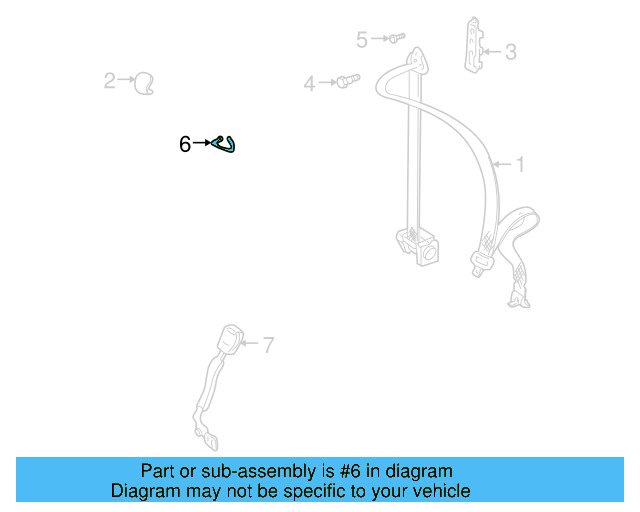 Belt & Retractor Guide 1J3-857-825-C - View 15
