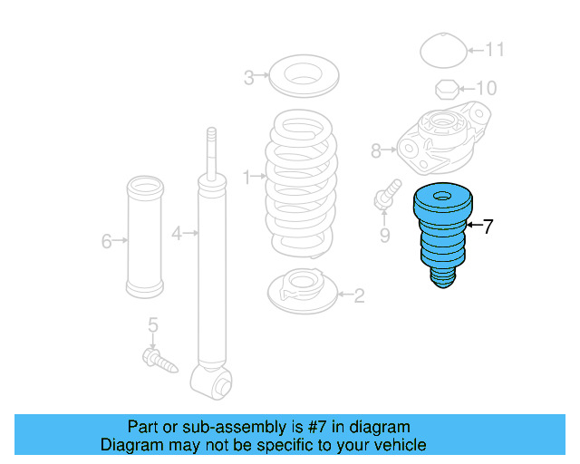 Strut Bumper 1K0-511-353-M - View 18