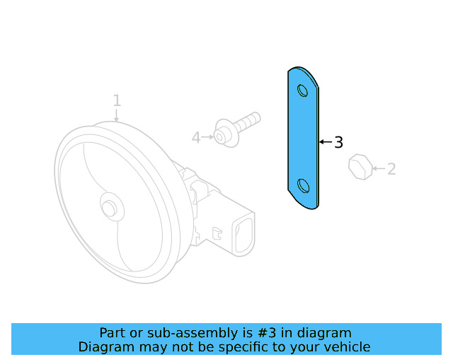 Horn Bracket 17A-951-107 - View 13