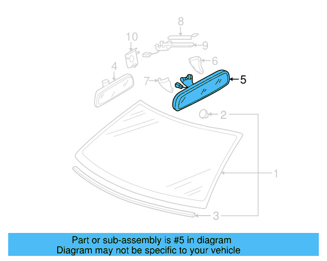 Mirror Inside 3C0-857-511-J-SMA - View 23