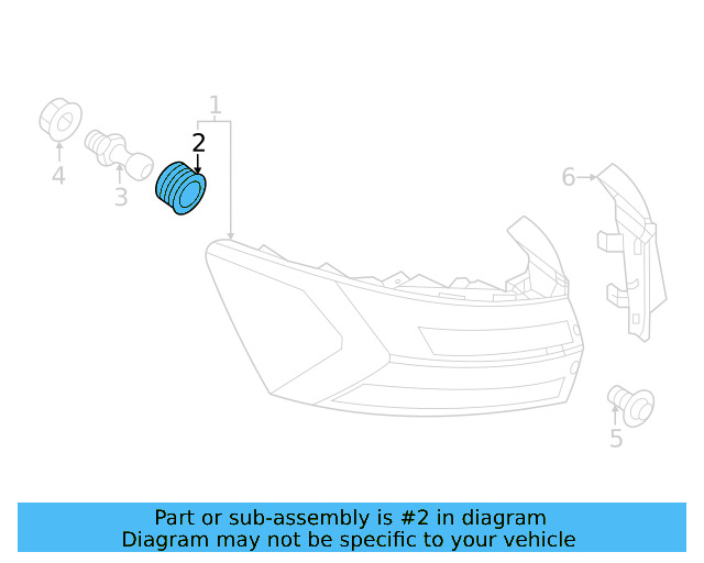 Combo Lamp Assembly Sleeve 2GJ-945-167 - View 2