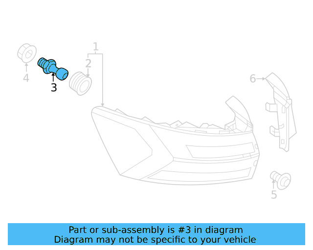 Combo Lamp Assembly Bolt 6V0-945-246