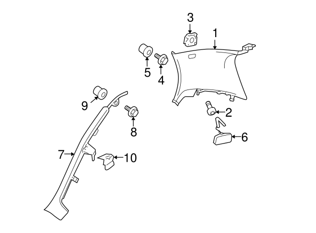 Fender Liner Screw N-907-750-01 - View 9
