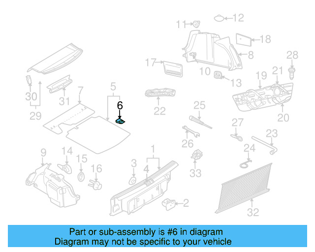 Trunk Lining Plate 4B5-863-627-B-01C - View 30
