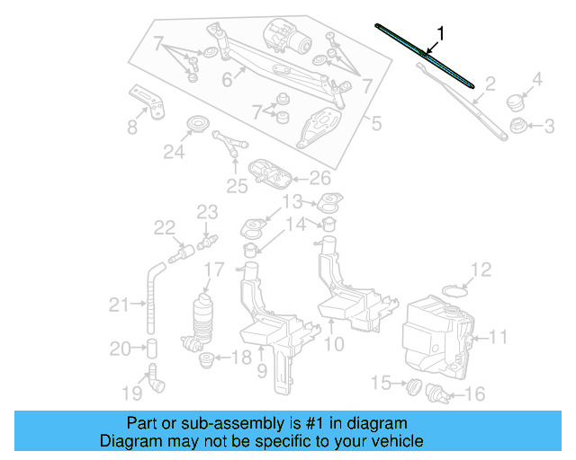 Wiper Blade 3C1-998-002 - View 5