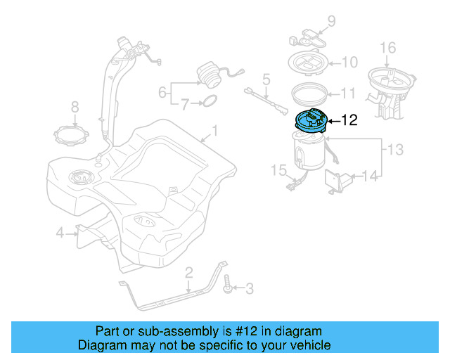 Fuel Pump Tank Seal 1K0-919-133-D - View 18