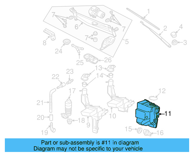 Washer Reservoir 3C0-955-453-N - View 7