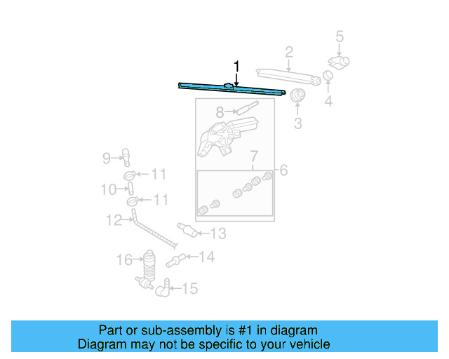 Wiper Blade 3C9-955-425 - View 8