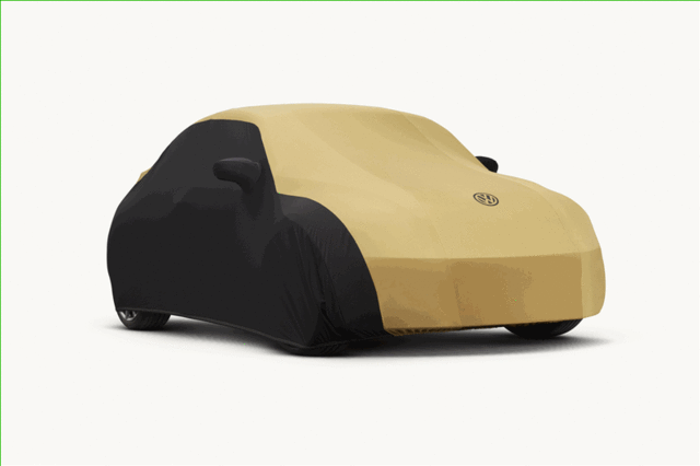 Car Cover, Satin Stretch, Black & Gold CVC2VW9284SS288CSG0