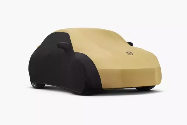Car Cover, Satin Stretch, Black & Gold CVC2VW9284SS288CSG0 - View 2
