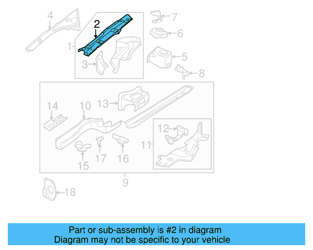 Upper Reinforced 3C0-809-146-A - View 2