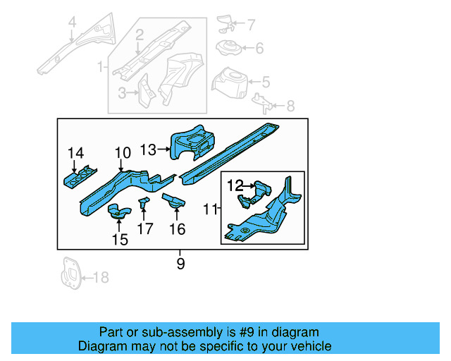 Lower Rail Assembly 3C0-803-092 - View 6