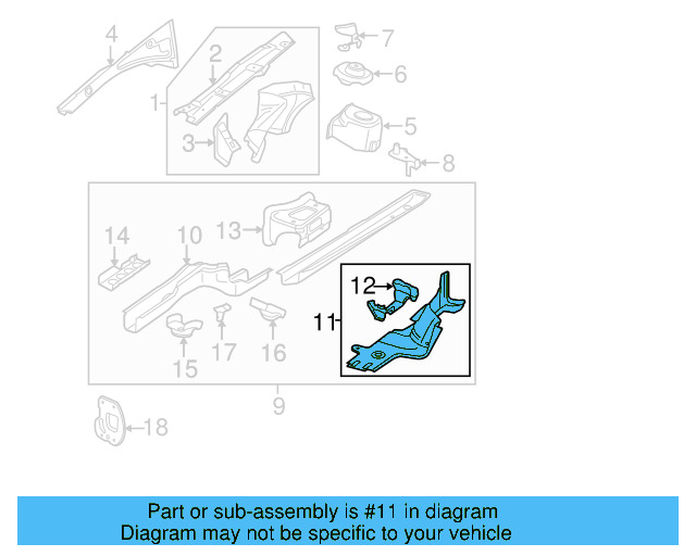 Rear Reinforced 3C0-804-105-A - View 6