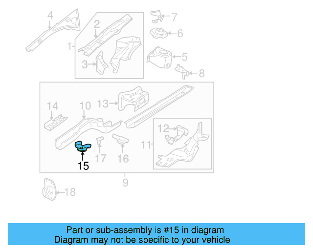 Front Retainer 3C0-803-127 - View 4