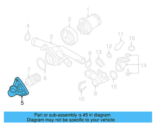 Thermostat Cover 03H-121-121-C - View 7