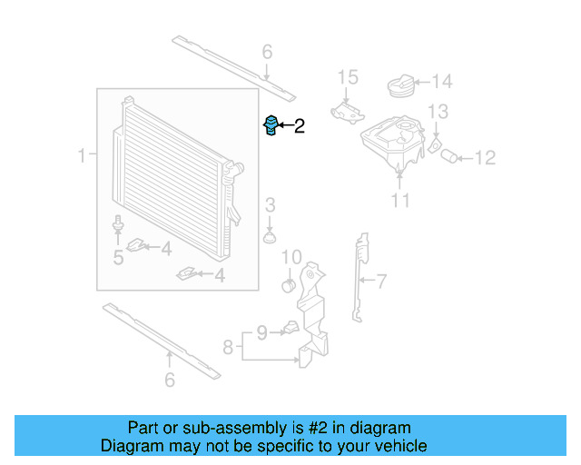 Radiator Upper Insulator 7L0-121-276-A - View 9