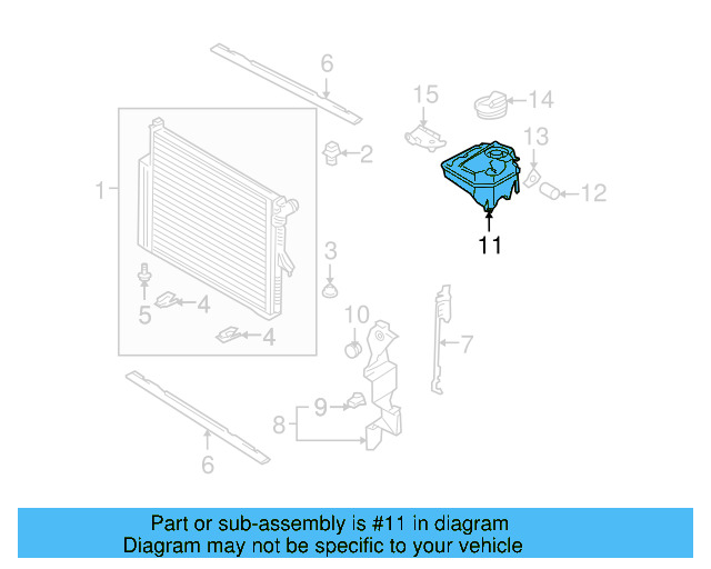 Reservoir 7L0-121-407-F - View 7