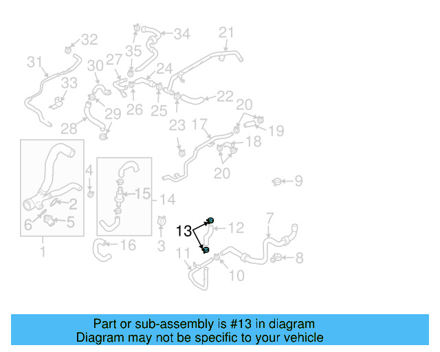 Reservoir Hose Clamp N-906-869-02 - View 141