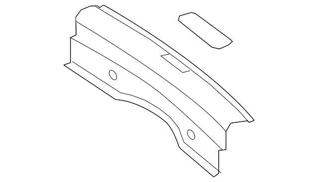 Rear Body Panel Trim Panel 1K9-863-459-A-82V - View 10
