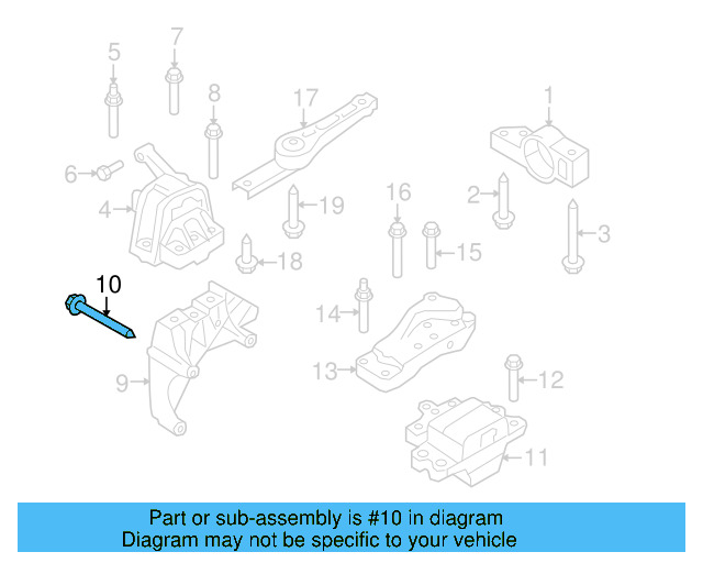Engine Bracket 5N0-802-068 - View 4