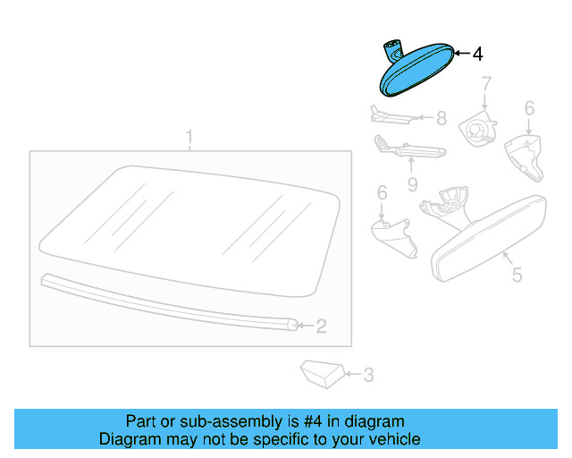 Mirror 5C5-857-511-9B9 - View 14