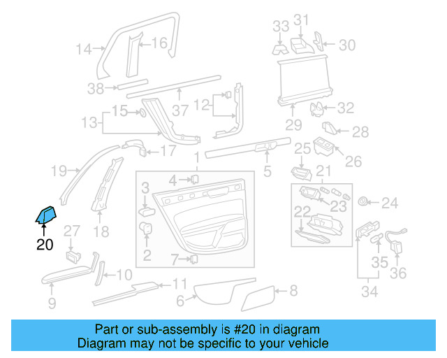 Sound Absorber 3D0-863-856-B - View 3