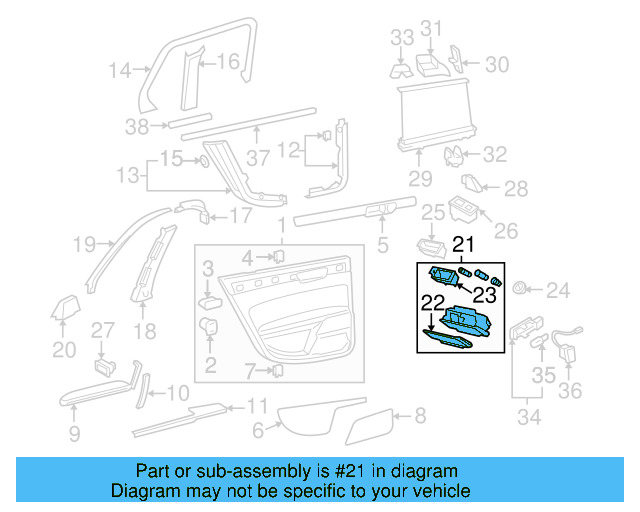 Ashtray Assembly 3D4-857-459 - View 3