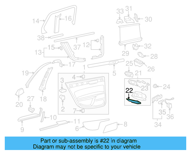 Ashtray Cover 3D4-857-352-D-77H - View 3