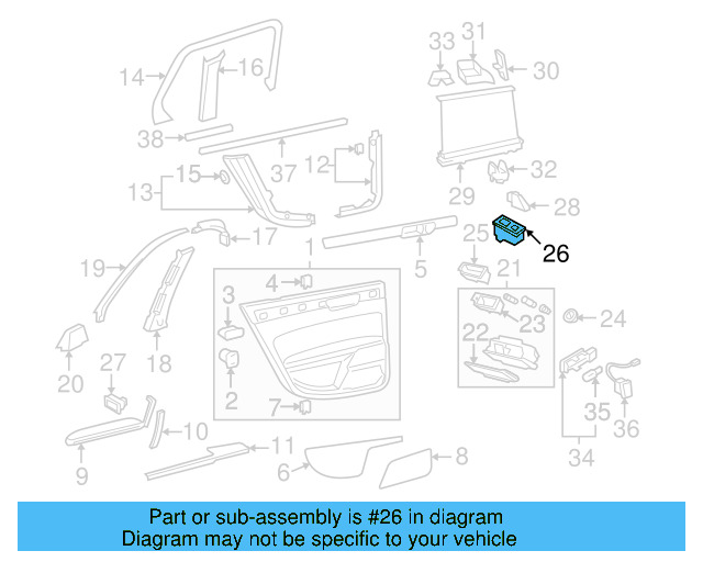 Window Switch 3D0-959-858-E-5W8 - View 4
