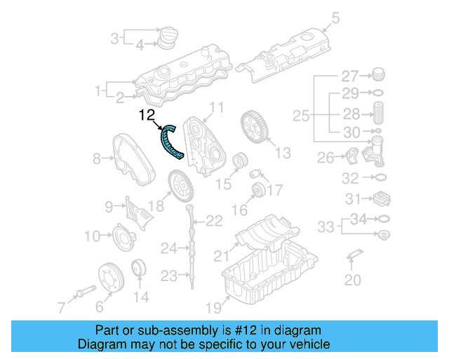 Timing Belt 038-109-119-M - View 6