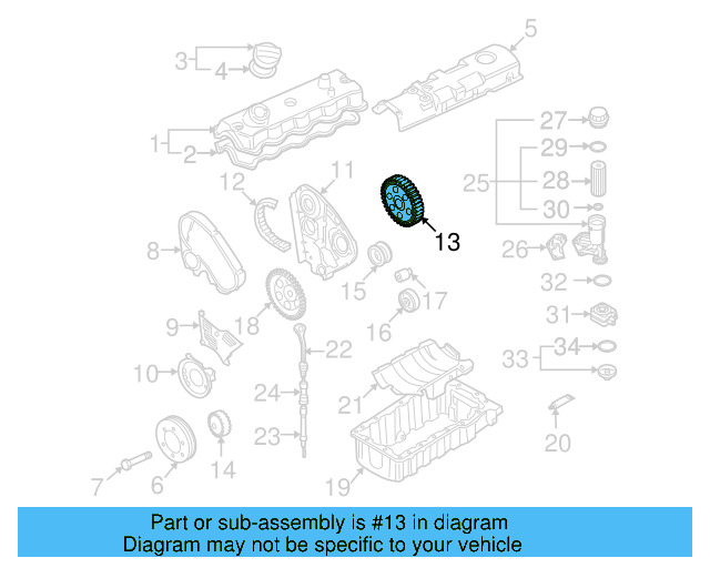 Engine Timing Camshaft Sprocket 038-109-111-A - View 3