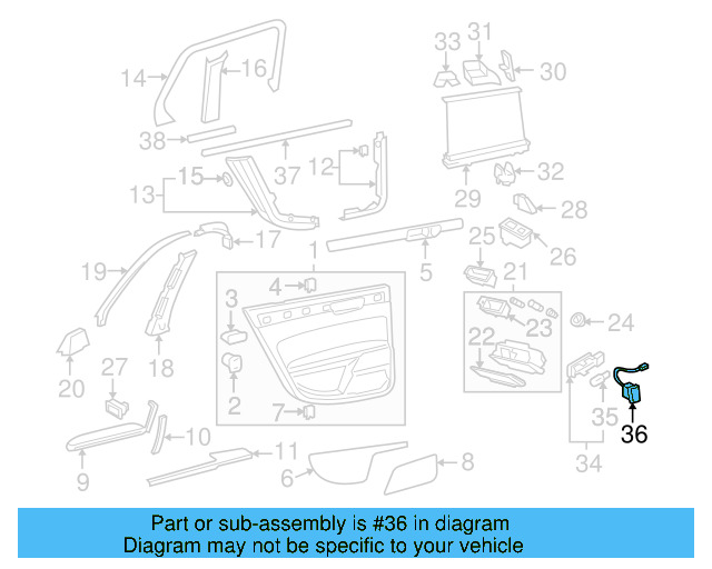 Warning Lamp 3D0-947-411-D - View 2