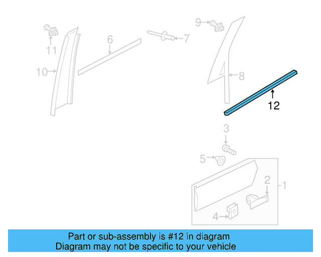 Belt Molding 7P0-839-475-G-7Z7