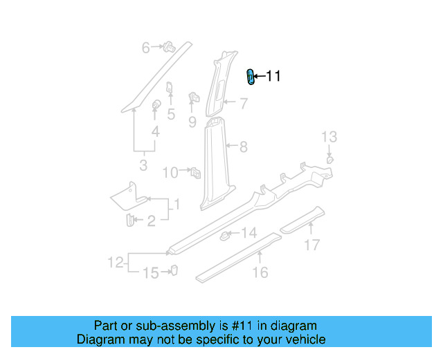 Door Sill Plate Clip N-908-315-01-01C - View 9