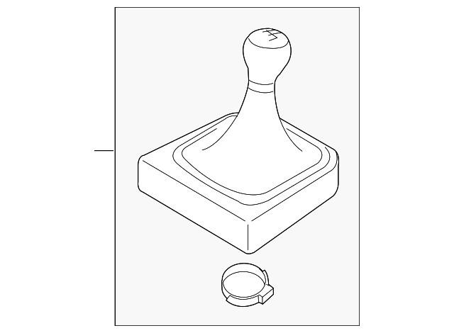 Shift Knob 5K0-711-113-K-YMD - View 2